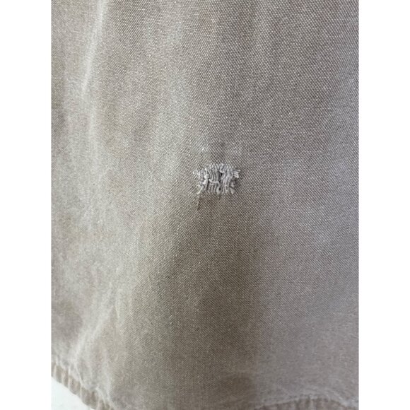 The Australian Outback Collection Duster Long Coat Khaki Washed Snap Size Medium - Picture 9 of 16